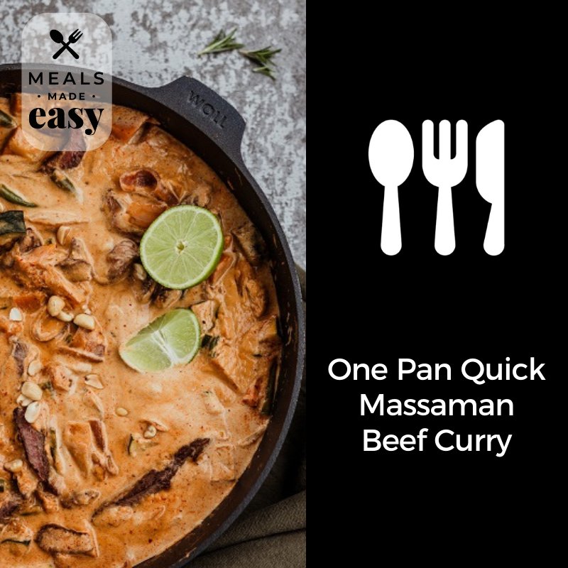 Recipe - One Pan Quick Massaman Beef Curry