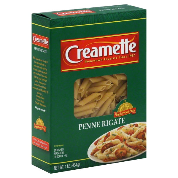 Creamette Pasta, Penne Rigate, 16 oz