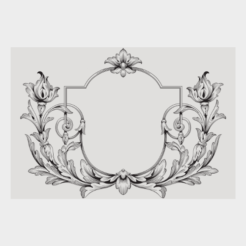 Zela Timeless Elegance  Baroque Frame Placecards, 25pk