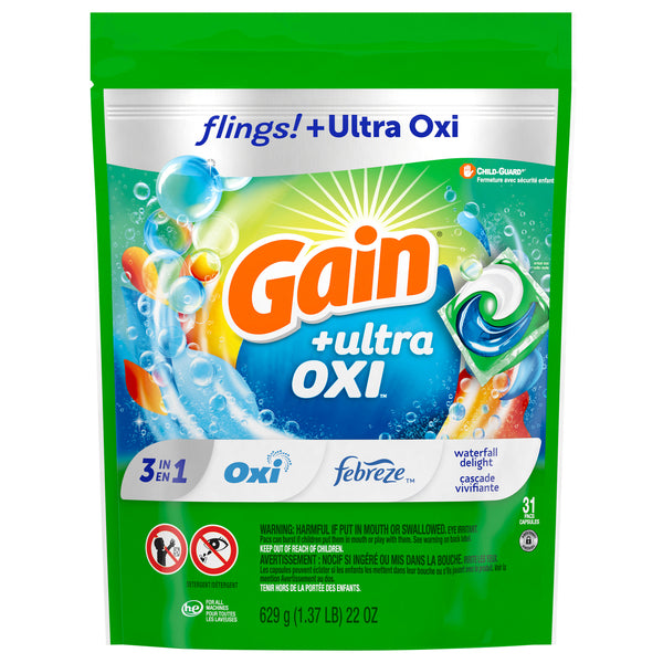 Gain Ultra Flings, Ultra Oxi, 31 ct, 22 oz