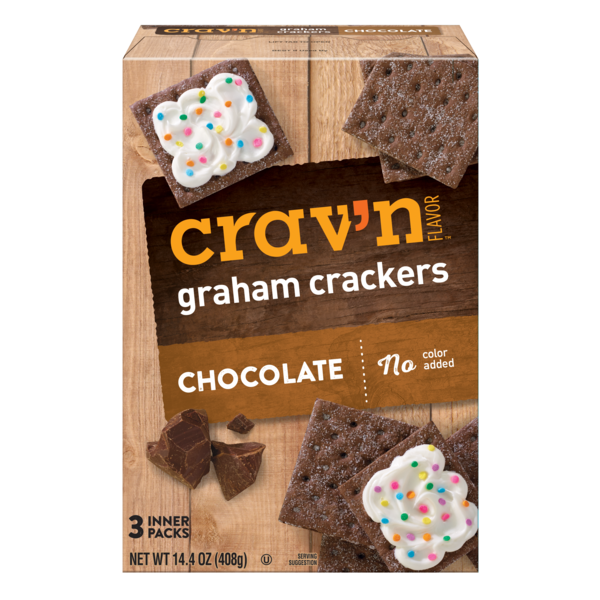 Crav'n Graham Crackers, Chocolate, 14.4 oz