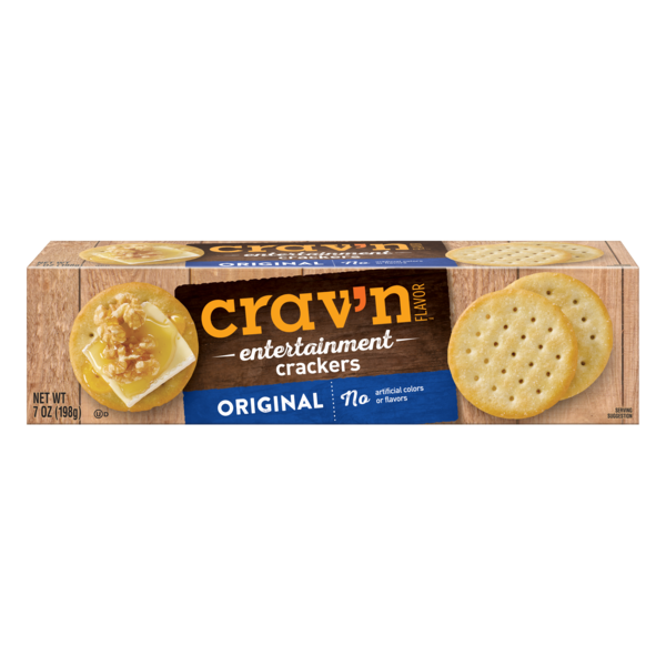 Crav'n Entertainment Crackers, Original, 7 oz