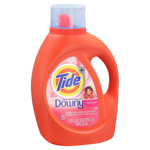 Tide Liquid Laundry Detergent, Touch of Downy, April Fresh, 92 fl oz