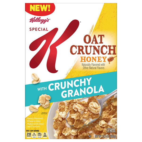 Kellogg's Special K Cereal, Oat Crunch Honey, 13.5 oz