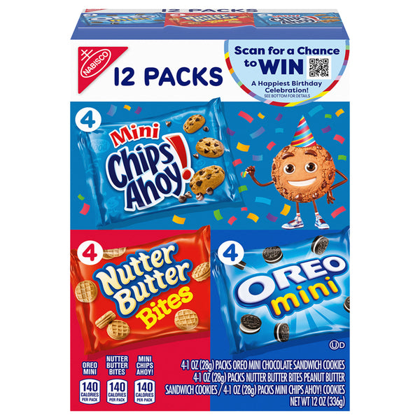 Nabisco Mini Cookie Variety Pack, 12 ct