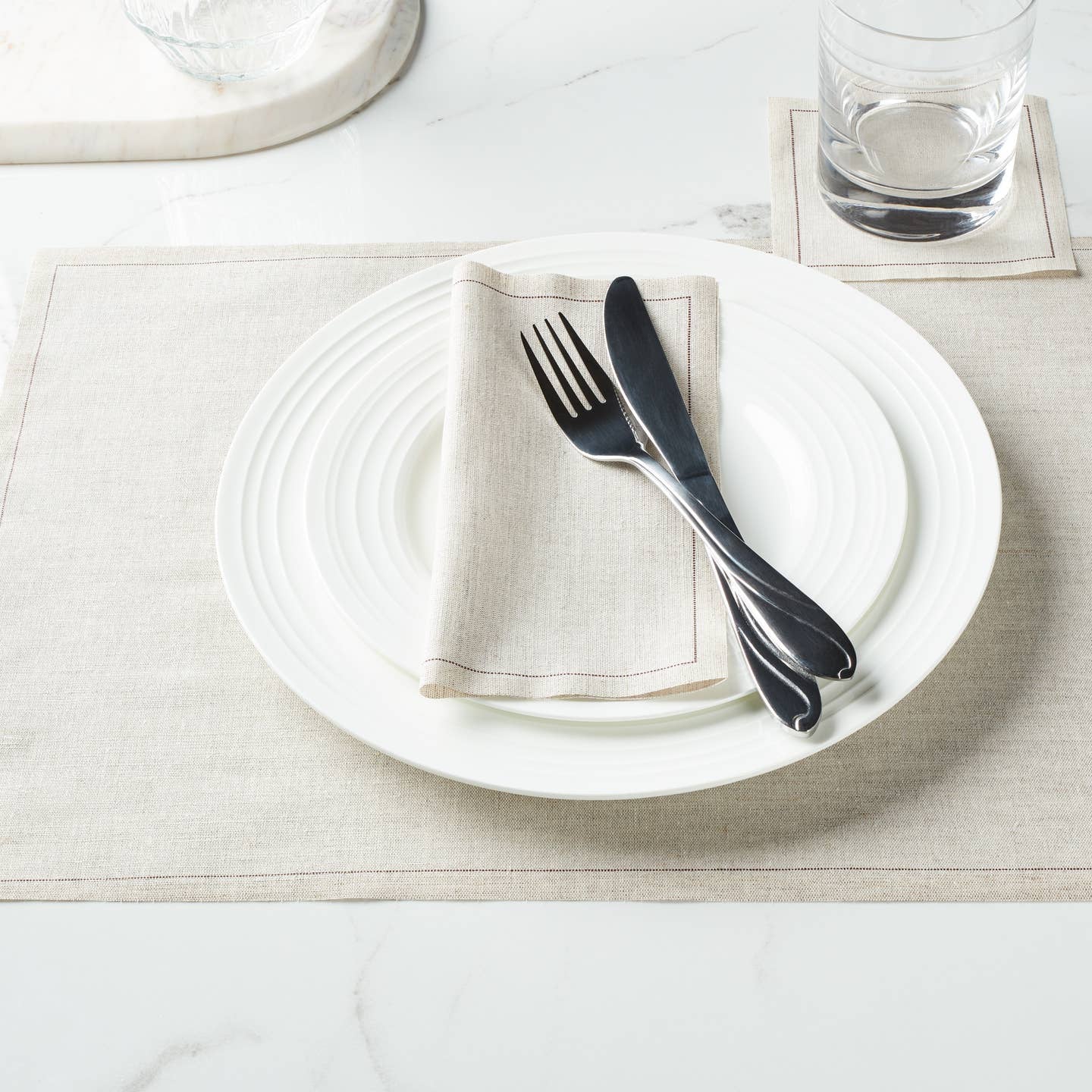 My Drap Linen Luncheon Napkins, Natural 20ct