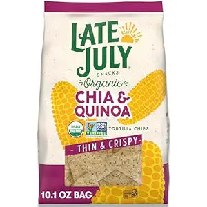 Late July Chia & Quinoa Thin & Crispy Tortilla Chips, 10.1 oz