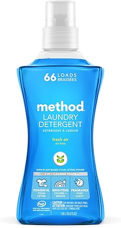 Method Liquid Laundry Detergent, Fresh Air, 53.5 oz