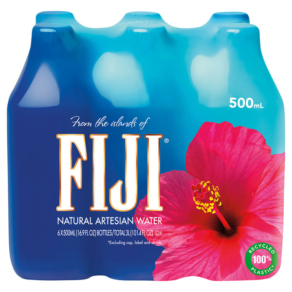 Fiji Natural Artesian Water, 16.9 oz, 6 pk