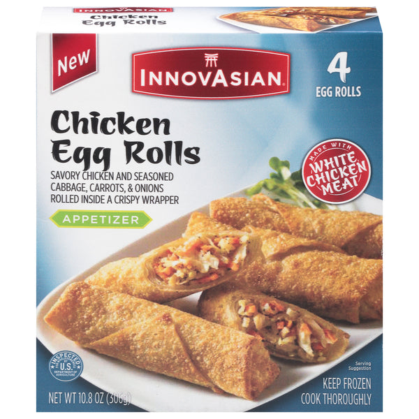 Innovasian Chicken Egg Rolls, 4 count, 10.8oz