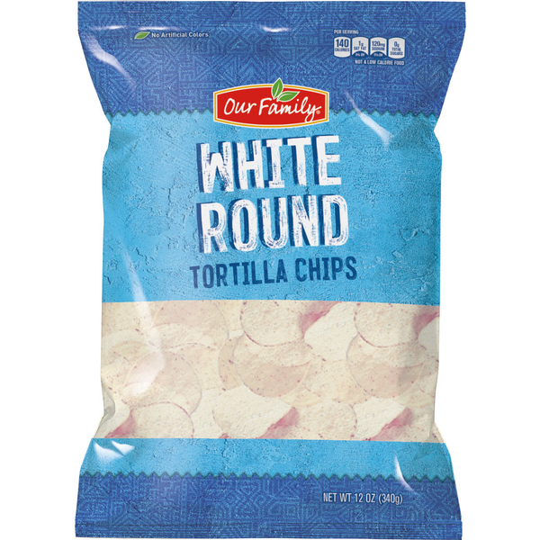 Our Family White Round Tortilla Chips 13oz