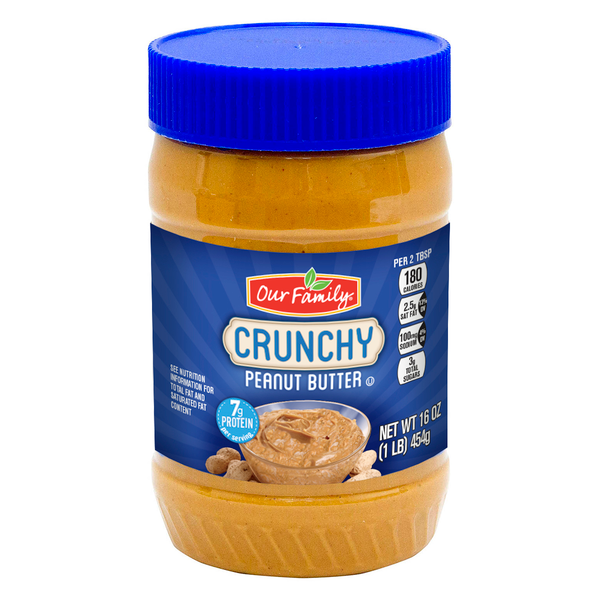 Our Family Crunchy Peanut Butter, 16oz