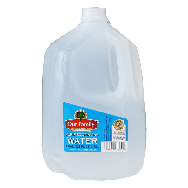 Our Family Purified Water, 1 Gallon, 3 ct