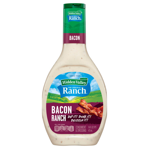 Hidden Valley Ranch Salad Dressing, Bacon with Real Maple Syrup, 16 oz