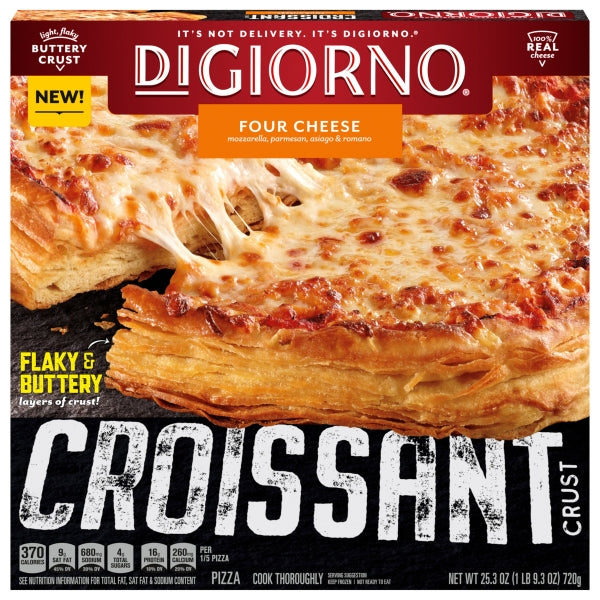 Digiorno Four Cheese Croissant Crust Pizza, 25.3 oz