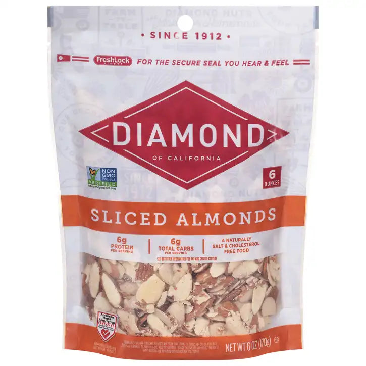 Diamond Sliced Almonds, 6 oz