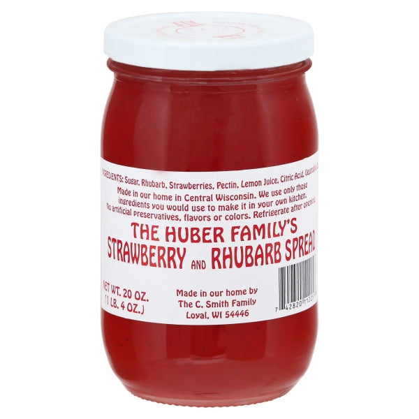 The Huber Family's Strawberry & Rhubarb Spread, 20 oz