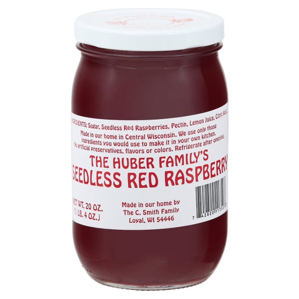 The Huber Family's Seedless Red Raspberry Spread, 20 oz