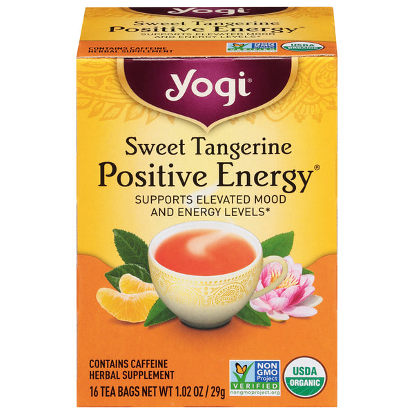 Yogi Sweet Tangerine Positive Energy Tea, 16 ct