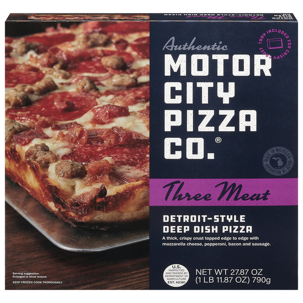 Motor City Pizza Co. Pizza, Three Meat, 27.87 oz