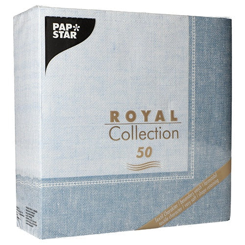 Papstar Royal Collection Arctic Blue Napkins 50pk