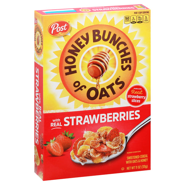 Honey Bunches of Oats Cereal, Strawberries, 11 oz