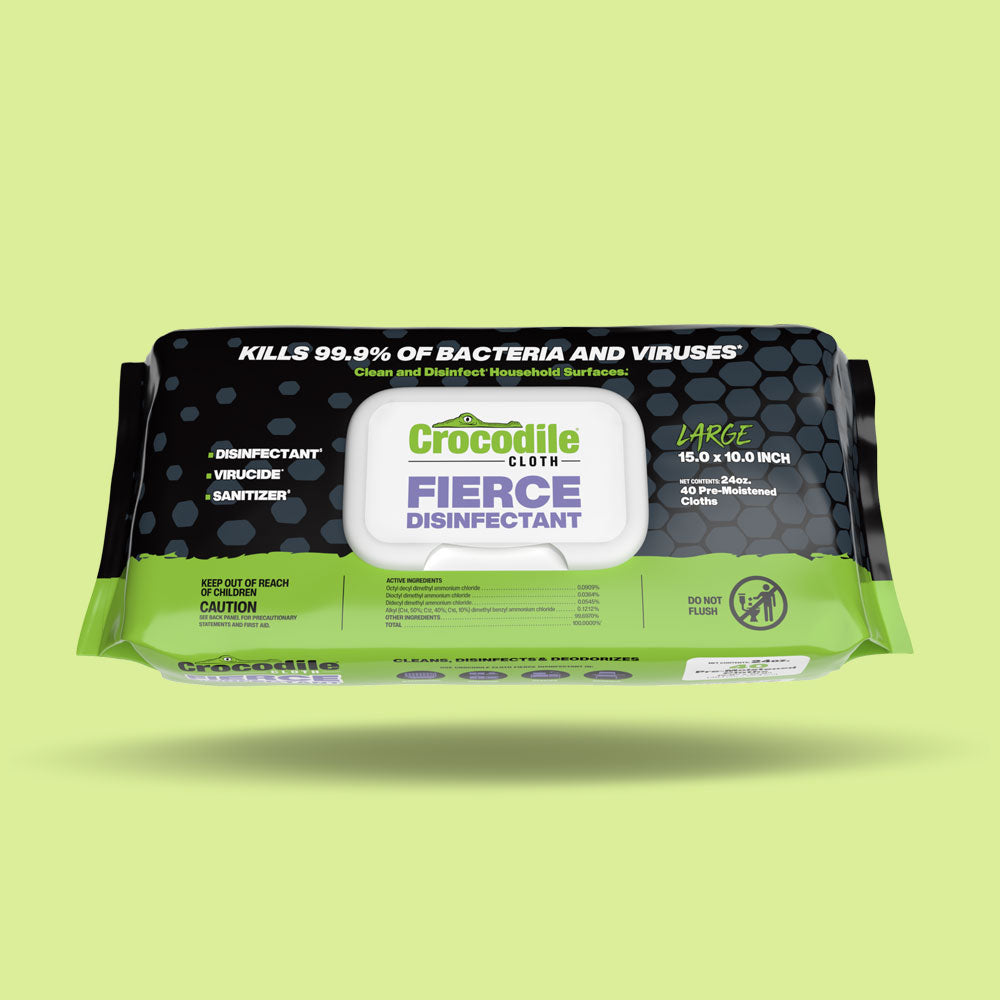 Crocodile Cloth Fierce Disinfectant, 40 ct
