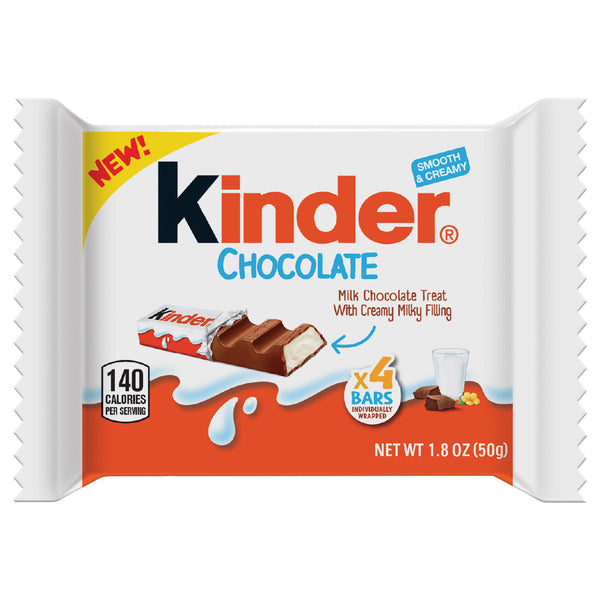 Kinder Chocolate Bars, 4 ct, 1.8 oz