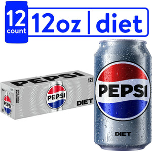 Diet Pepsi,  12 oz, 12 ct