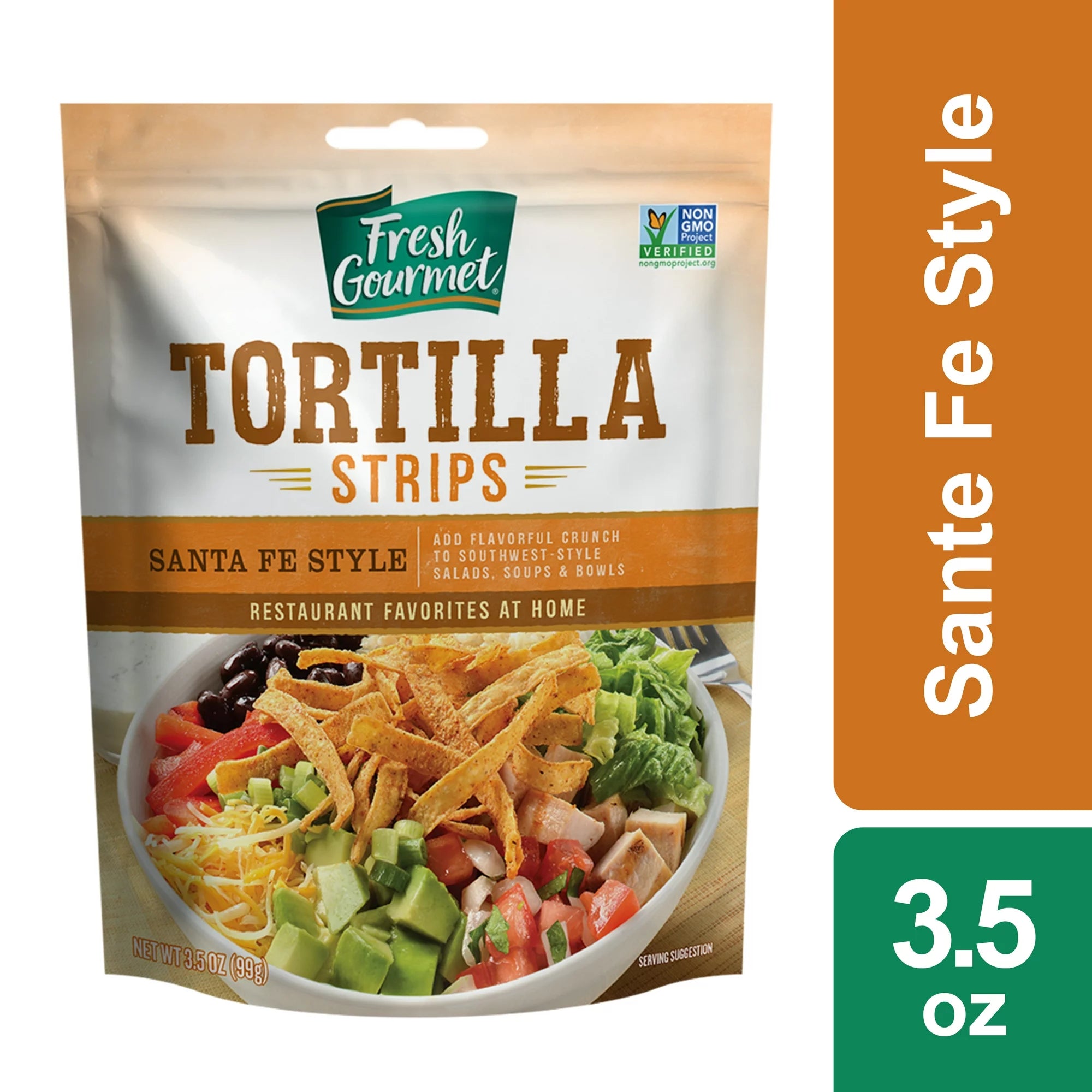 Fresh Gourmet Tortilla Strips Santa Fe Style, 3.5oz