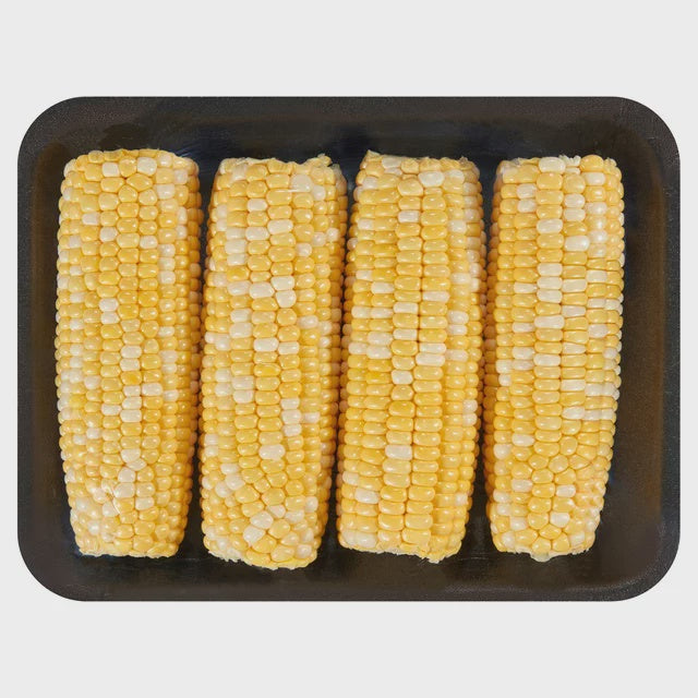 Sweet Corn, Bi Color, Peeled, 4 ct