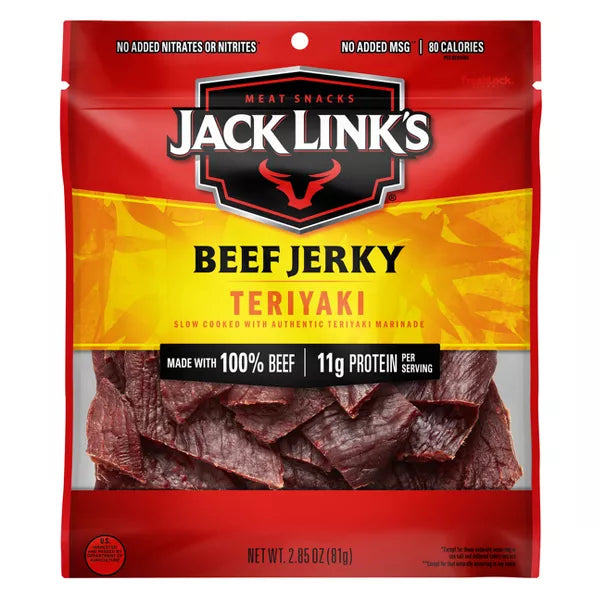 Jack Links Beef Jerky, Teriyaki, 2.85 oz