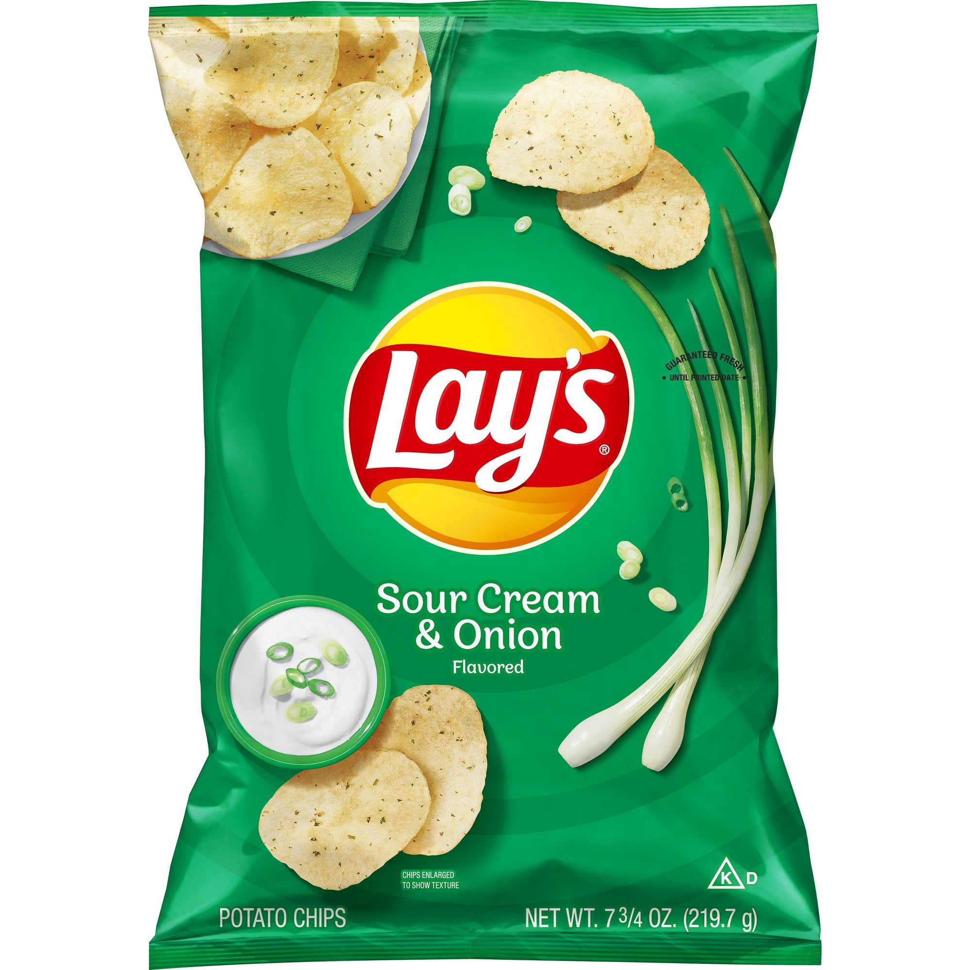 Lay's Chips, Sour Cream & Onion, 7.75 oz