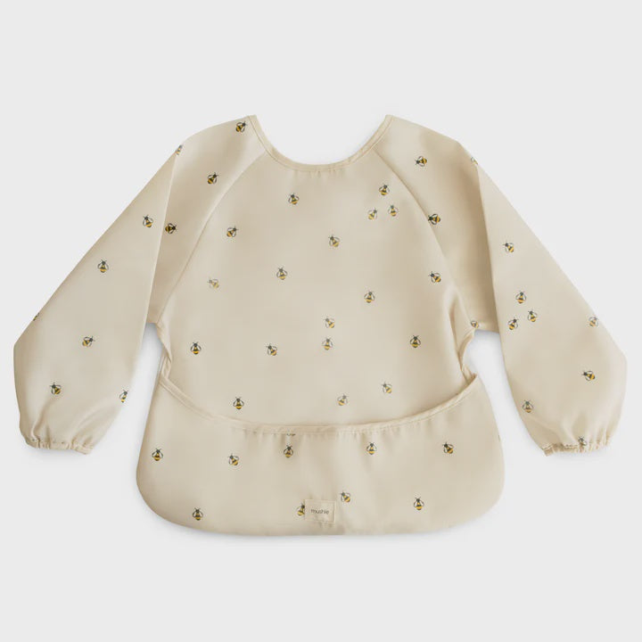 Mushie Long Sleeve Bib, Bees