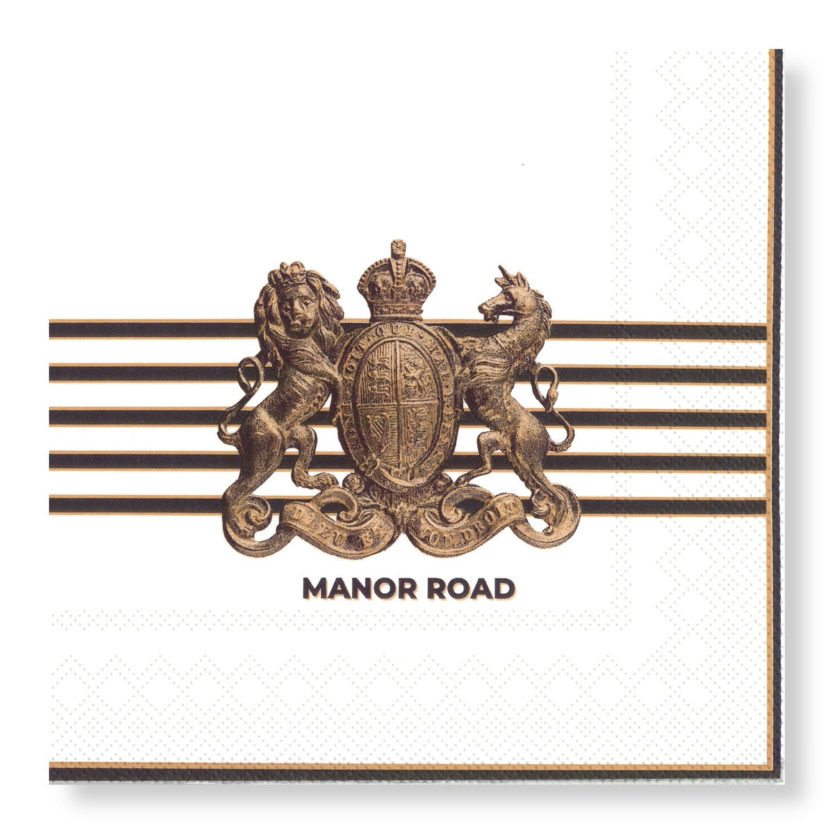 Manor Road Regal Stripes Luncheon Napkins, 20pk