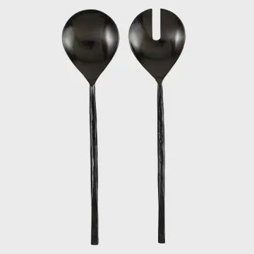 Santa Barbara Design, Matte Black Salad Server Set