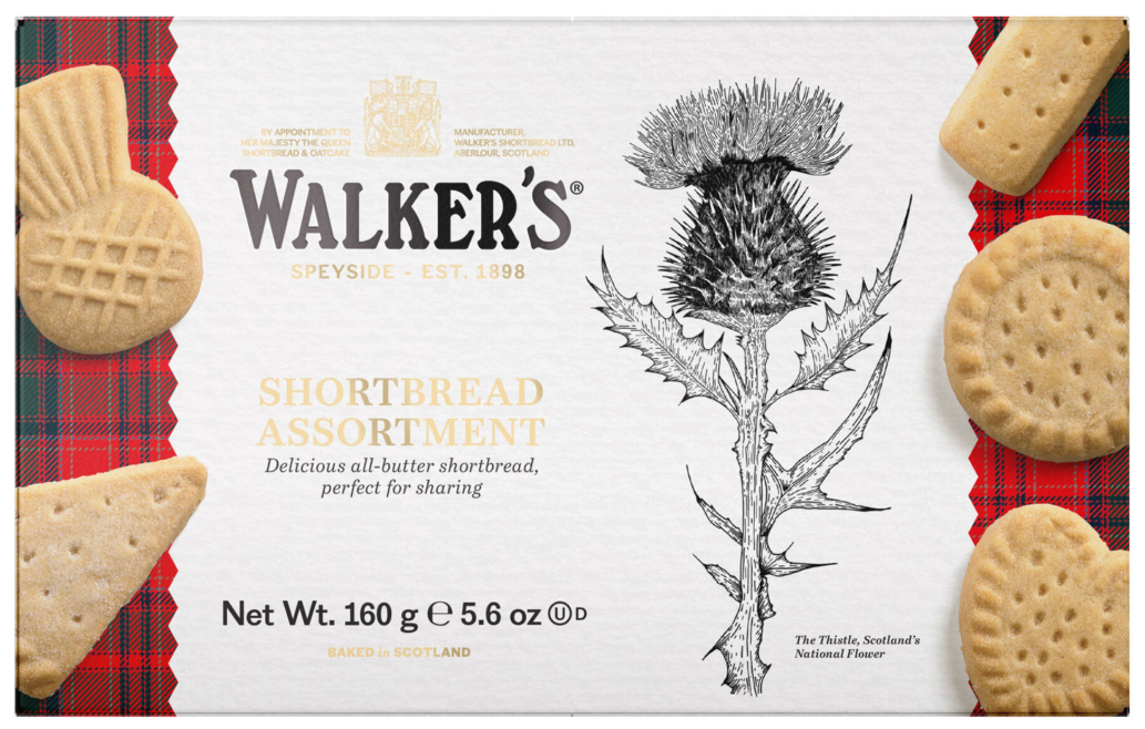 Walkers Pure Butter Assorted Shortbread, 250g