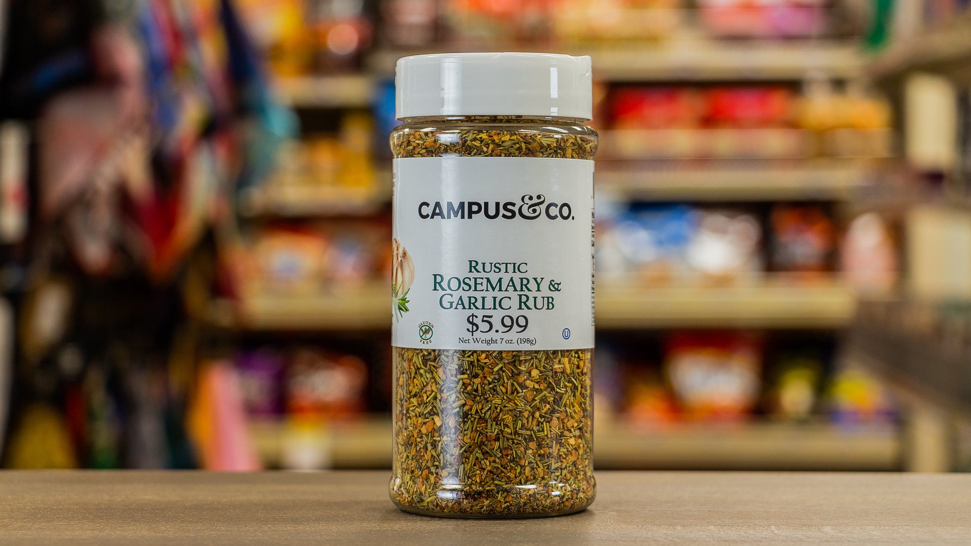 Campus&Co. Rustic Rosemary & Garlic Rub, 7 oz