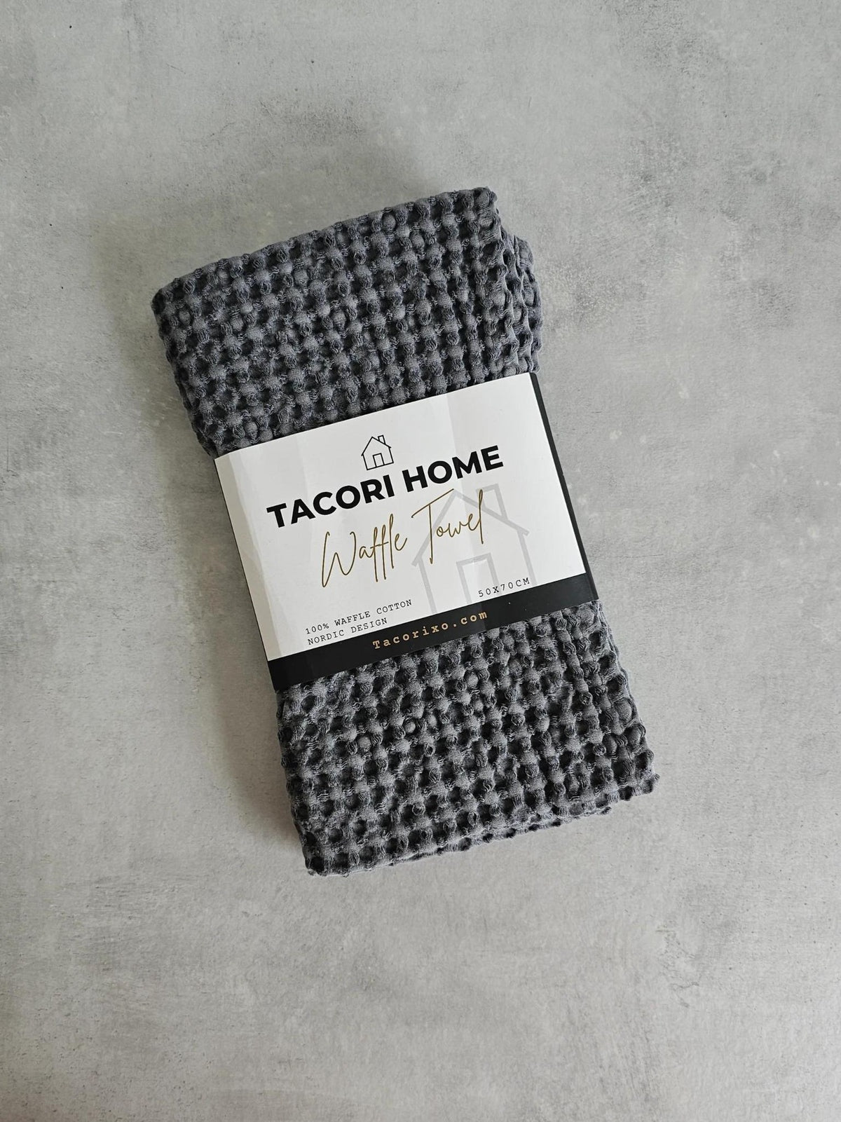 Tacori Home Waffle Towel Dark Grey 50x70cm