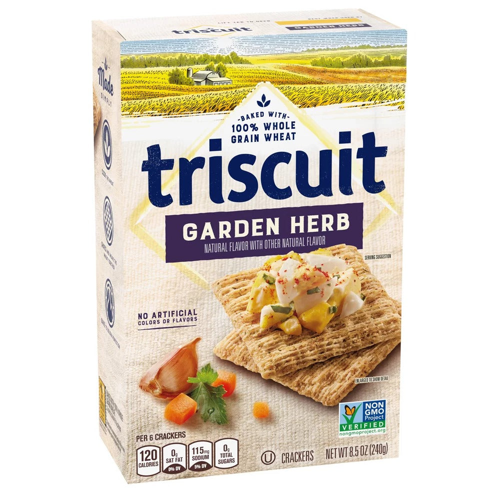 Triscuit Crackers, Garden Herb, 8.5 oz