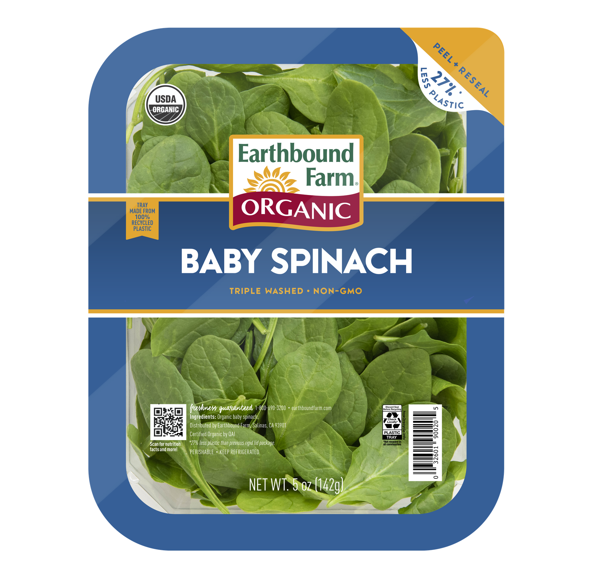 Earthbound Farm Baby Spinach 5 oz