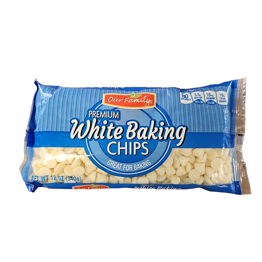 Our Family Premium White Baking Chips, 12 oz