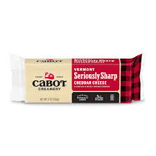 Cabot Vermont Cheese, Seriously Sharp Cheddar, 8 oz