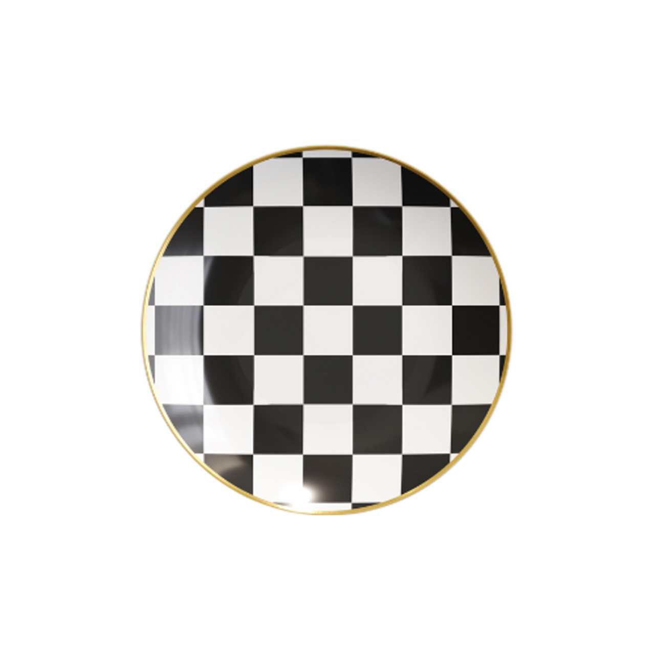 Trendables Dessert Plates, Checkerboard, 10 ct