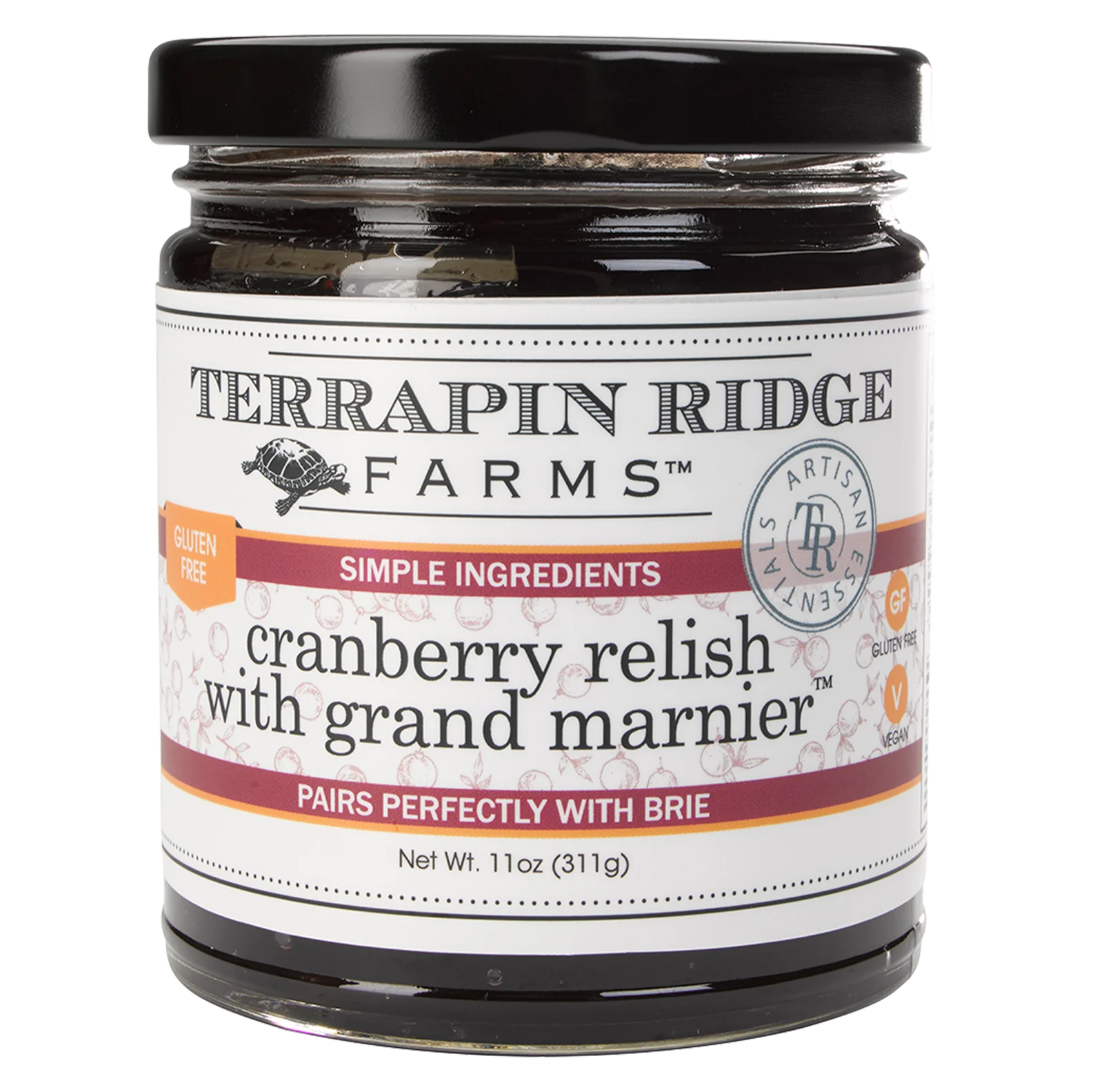 Terrapin Ridge Farms Cranberry Relish with Grand Marnier, 11 oz