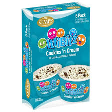 Kemps IttiBitz Cookies 'n Cream, 6 pk