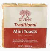 Divina Traditional Mini Toasts, 2.8 oz