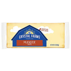 Crystal Farms Muenster Cheese Block, 7 oz