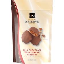 Finest Reserve Milk Chocolate Pecan Caramel Clusters, 10 oz