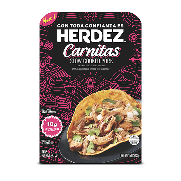 Herdez Carnitas Slow Cooked Pork, 15 oz